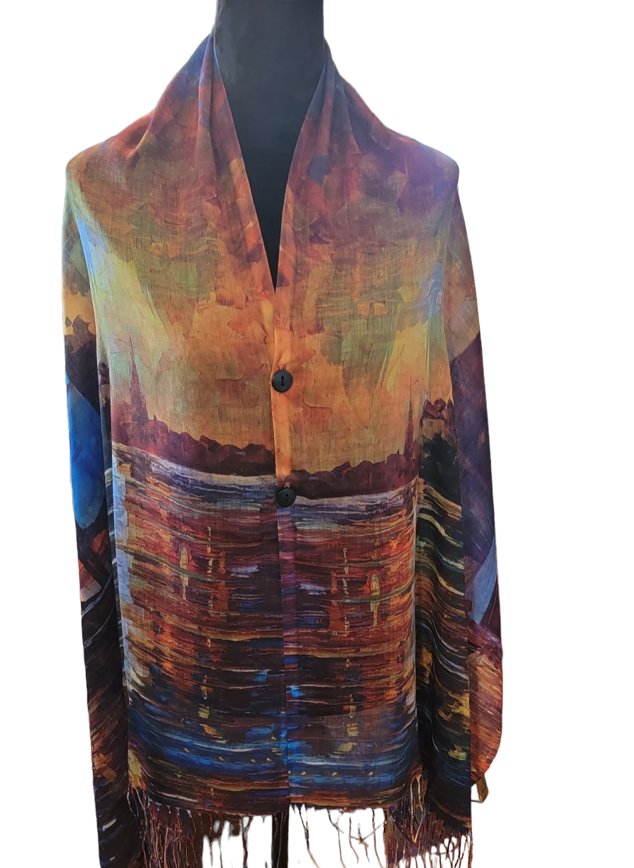 Wrap Yourself in Art: Vibrant Print Shawls Inspired by Fine Art - 53