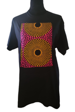 Load image into Gallery viewer, T-Shirts - Ankara Pink and Orange Pattern
