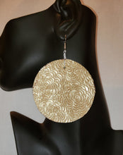Load image into Gallery viewer, Golden Floral Paper Earrings PE103
