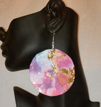 Load image into Gallery viewer, Watercolor Lightweight Paper Earrings #PE108
