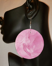 Load image into Gallery viewer, Hibiscus Rose Paper Earrings SE101
