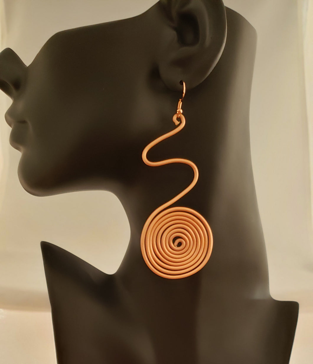Mina Copper  Aluminum Wire Wrapped Earrings