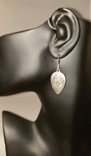 Load image into Gallery viewer, Bell Pewter Etched Engraved Earrings
