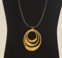 Load image into Gallery viewer, Marsha Gold Plated Circles within Circles Necklace
