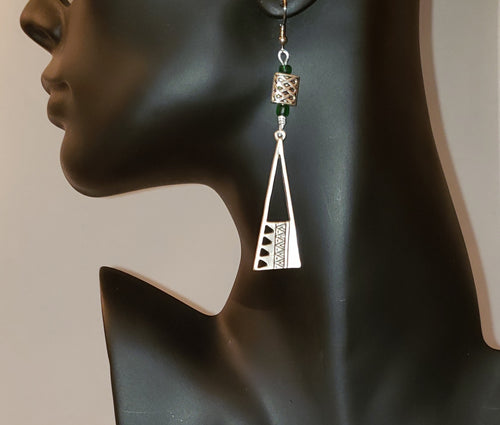 Aztec Pewter Earrings