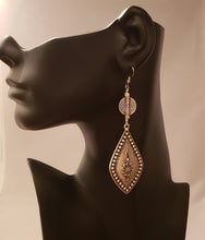 Load image into Gallery viewer, Carlista Pewter Drop Earrings
