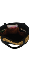 Load image into Gallery viewer, Handcrafted African Mudcloth and Faux Suede Tote Bag
