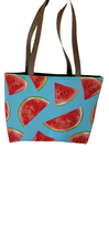 Load image into Gallery viewer, Handcrafted Watermelon Print Tote Bag
