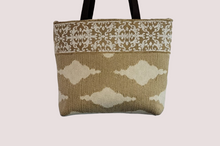 Load image into Gallery viewer, Tan and Creme Large Tote Bag
