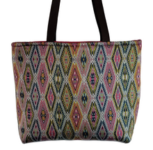 Load image into Gallery viewer, Aztec print Pierre Frey Large Tote Bag
