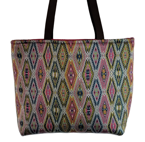 Aztec print Pierre Frey Large Tote Bag