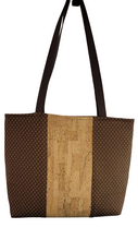 Load image into Gallery viewer, Brown and Tan Large Tote Bag
