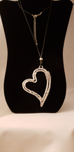 Load image into Gallery viewer, Valentina Silver Plated Heart Necklace
