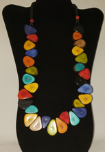 Load image into Gallery viewer, Tagua Nut Multi Color Necklace
