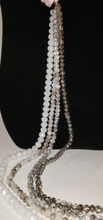 Load image into Gallery viewer, Cheryl Faux Leather Creme Snakeskin and Glass Beaded Necklace
