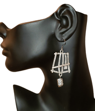 Load image into Gallery viewer, Samurai Pewter Earrings
