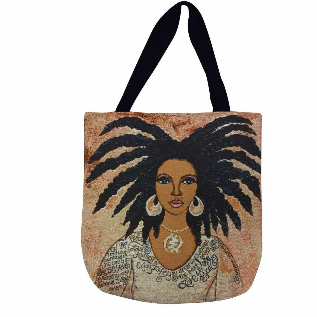 Nubian Queen - #GBabyTote, #Giftforher, #Giftforme, #AfricanAmericanArt, #Tote