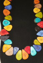 Load image into Gallery viewer, Tagua Nut Multi Color Necklace

