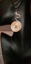 Load image into Gallery viewer, Maria Copper Color Aluminum Wire Swirl Earrings
