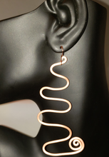 Load image into Gallery viewer, Kindra Silver Plated Aluminum Wire Wrapped Earrings
